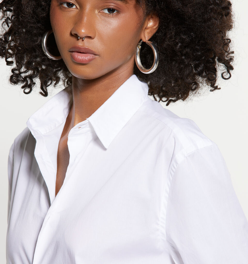 Chemise blanche slim fit - chemises pour femme - Blanc | Sisley image number 4